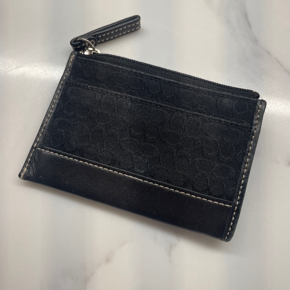 Coach Black Key & Card Holder